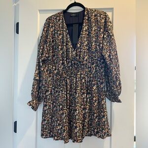 Elegant Floral Long Sleeve Dress